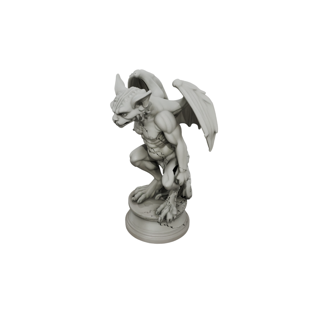 Mini Gargoyle On Pedestal