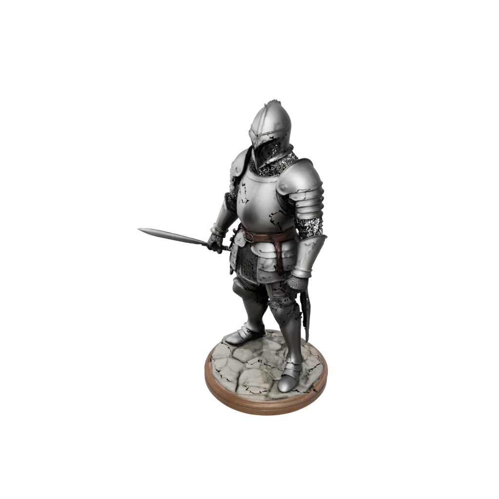 Mini Medieval Knight Statue