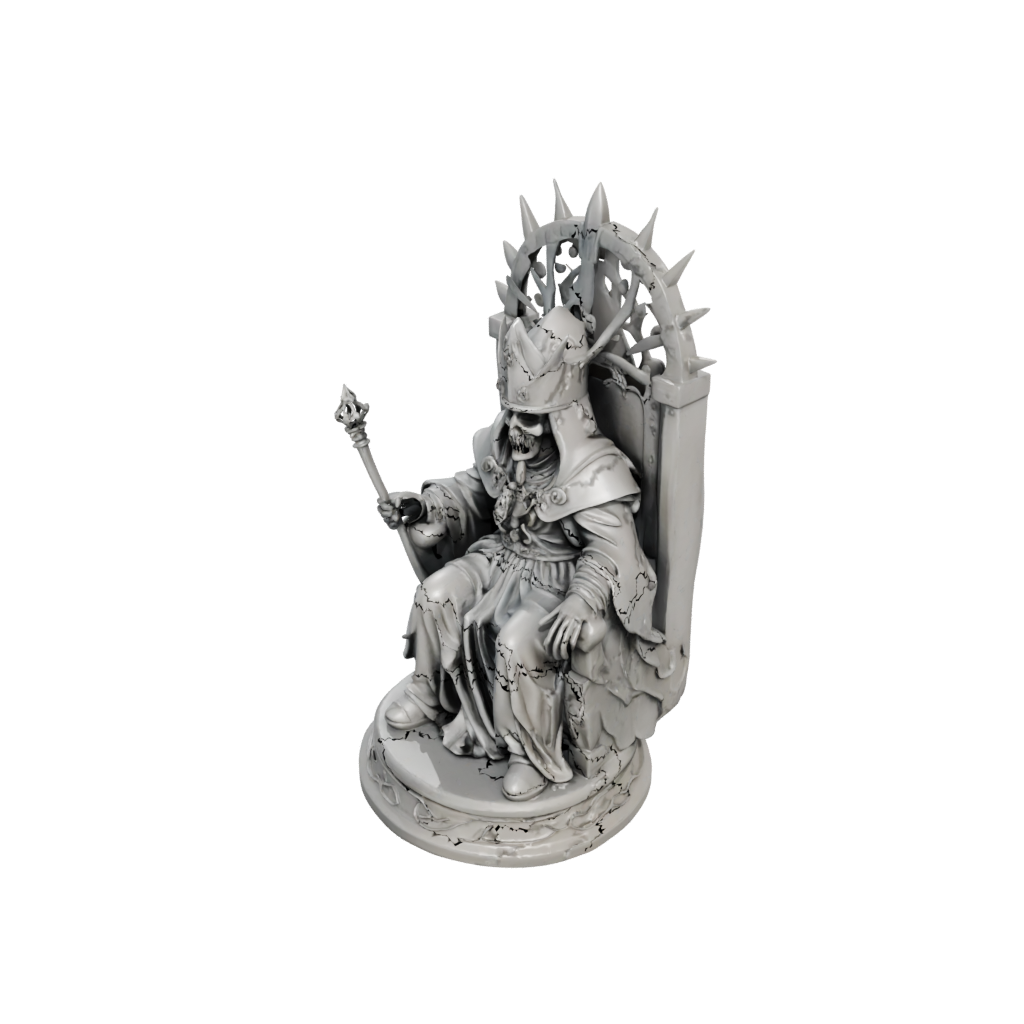 Mini Relief Lich On Throne