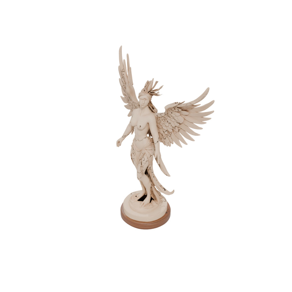 Mini Relief Phoenix Rising Sculpture