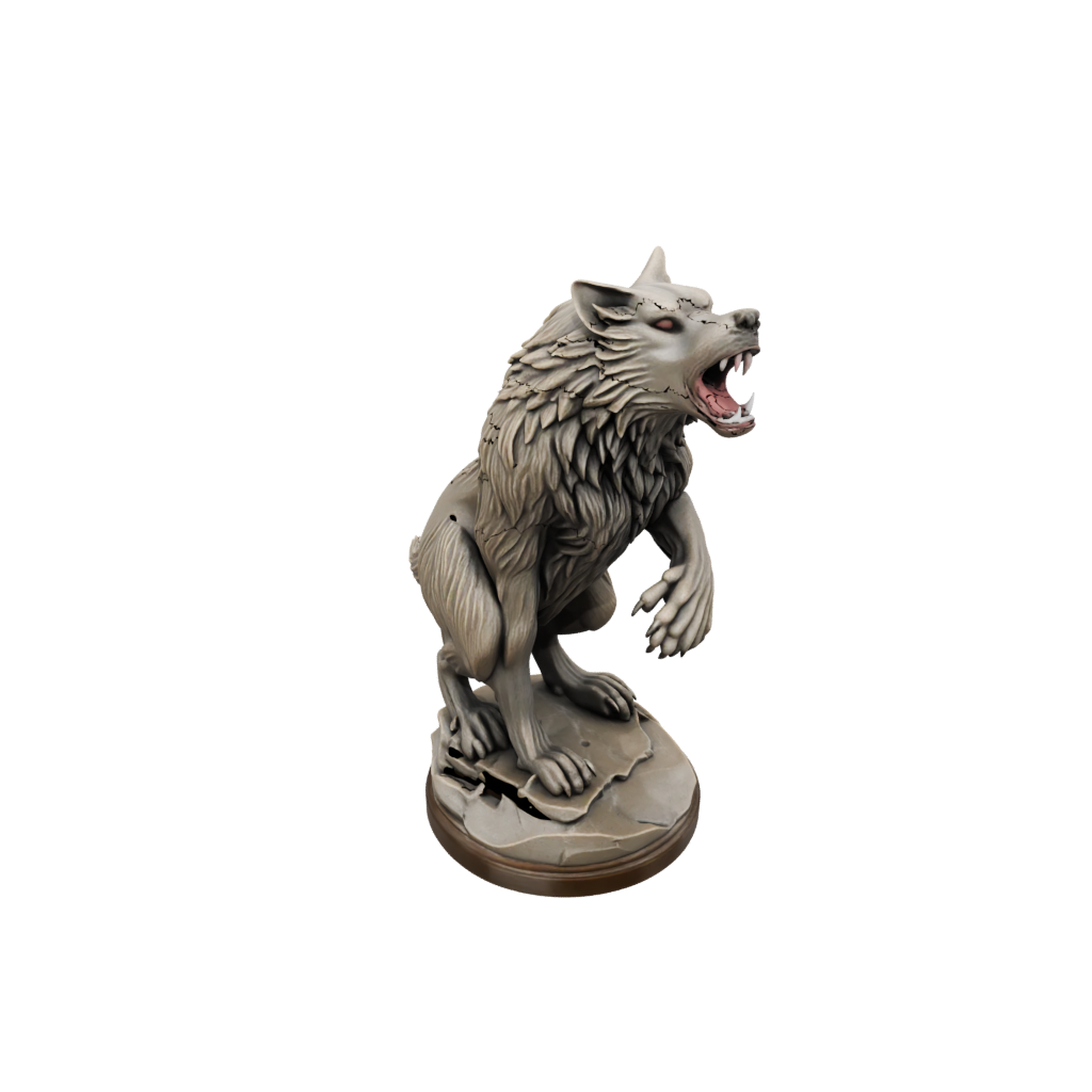 Mini Relief Werewolf Mid-Howl
