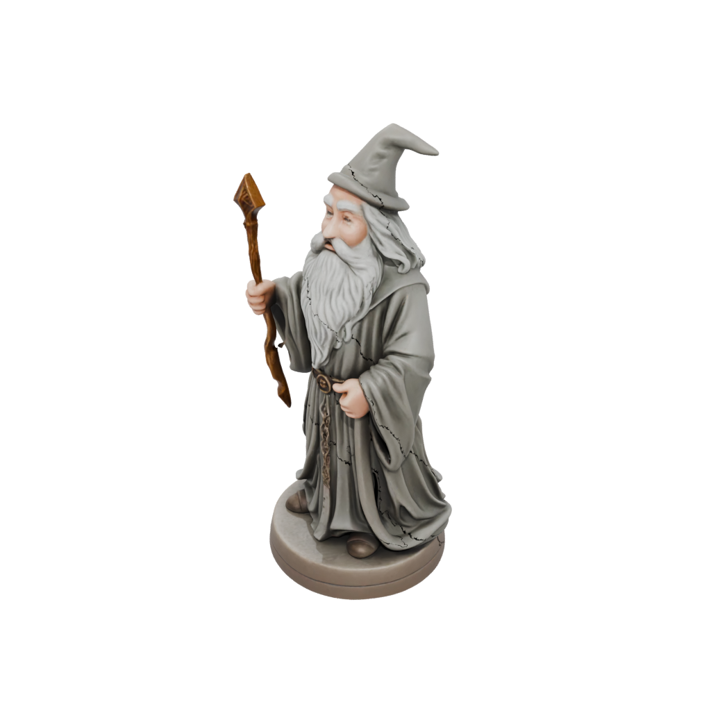 Mini Relief Wise Wizard Figure