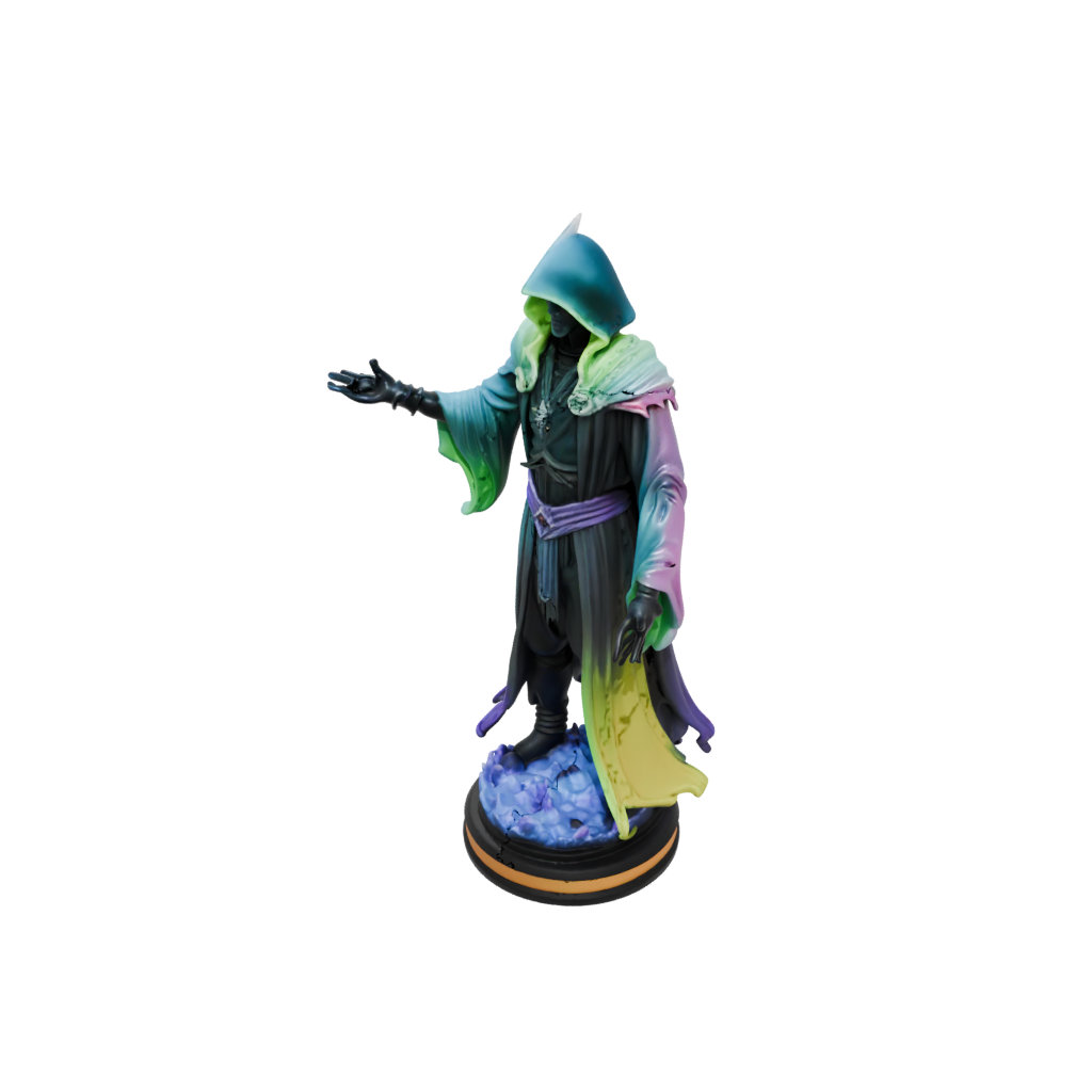 Neon Bust Dark Sorcerer Figurine