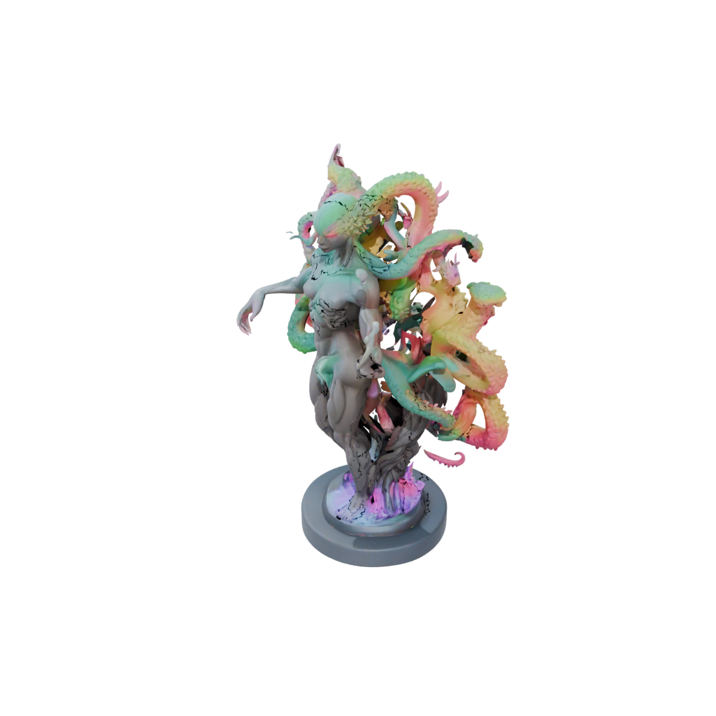 Neon Bust Hydra Multi-Headed