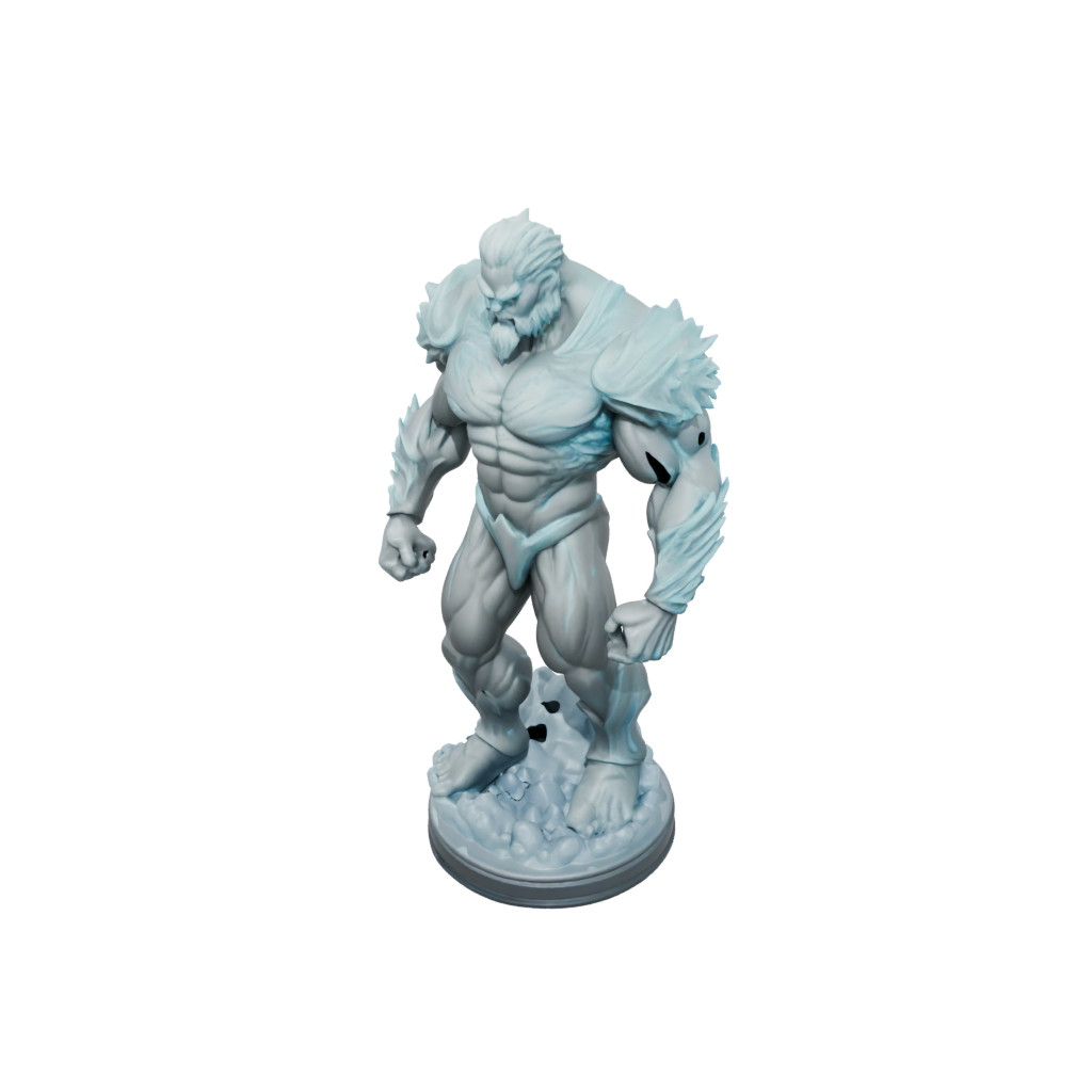 Neon Bust Ice Elemental Titan
