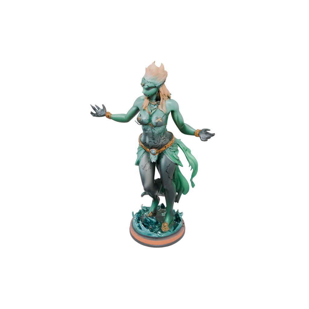 Neon Bust Storm Djinn