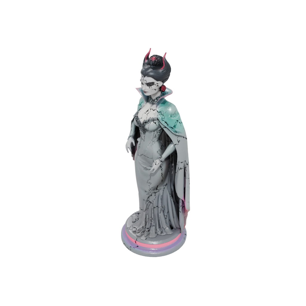 Neon Bust Vampire Countess