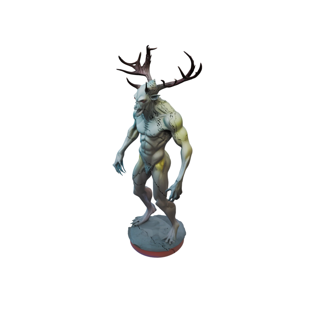 Neon Bust Wendigo