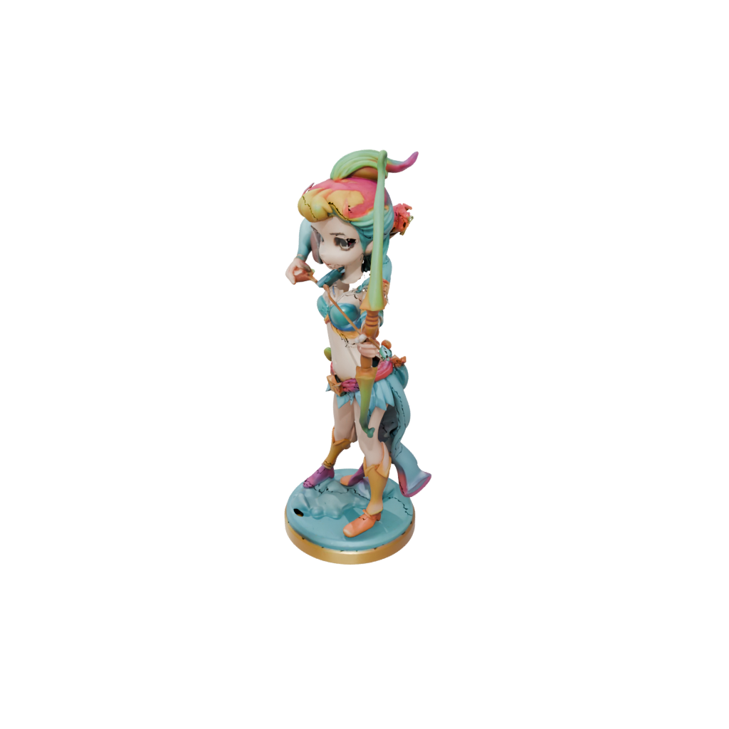 Neon Chibi Centaur Archer