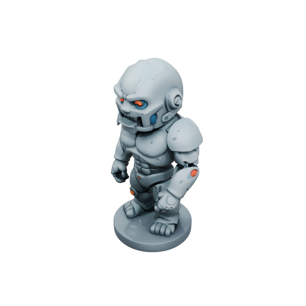 Neon Chibi Earth Golem Colossus
