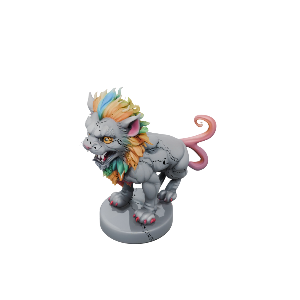 Neon Chibi Manticore
