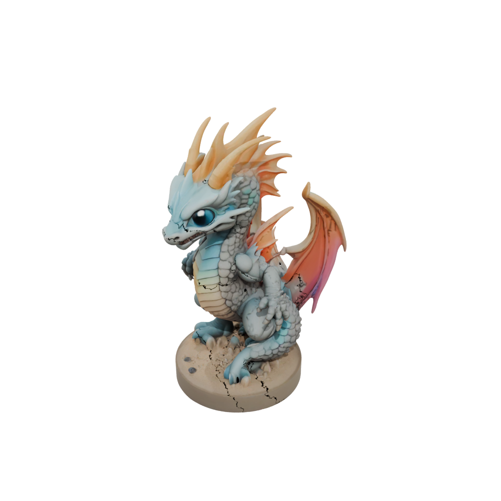 Neon Chibi Sand Wyrm