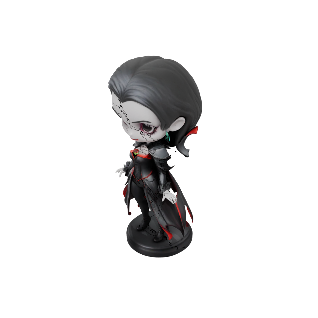 Neon Chibi Vampire Countess