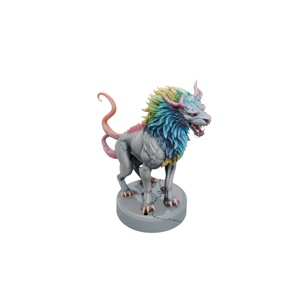 Neon Scene Chimera Beast