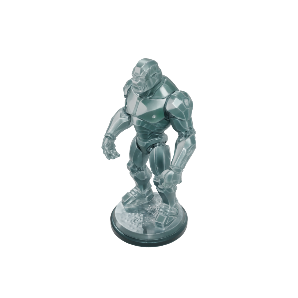 Neon Scene Crystal Golem