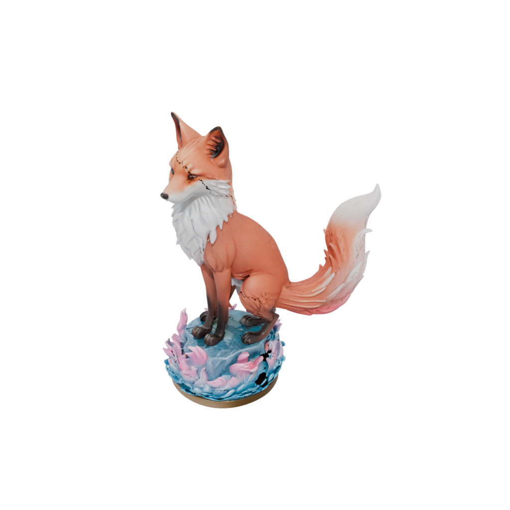 Neon Scene Kitsune Nine-Tail Fox