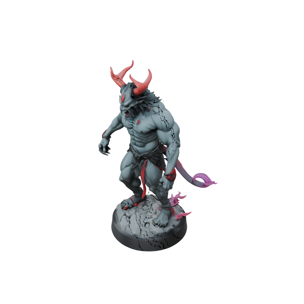 Neon Scene Oni Demon