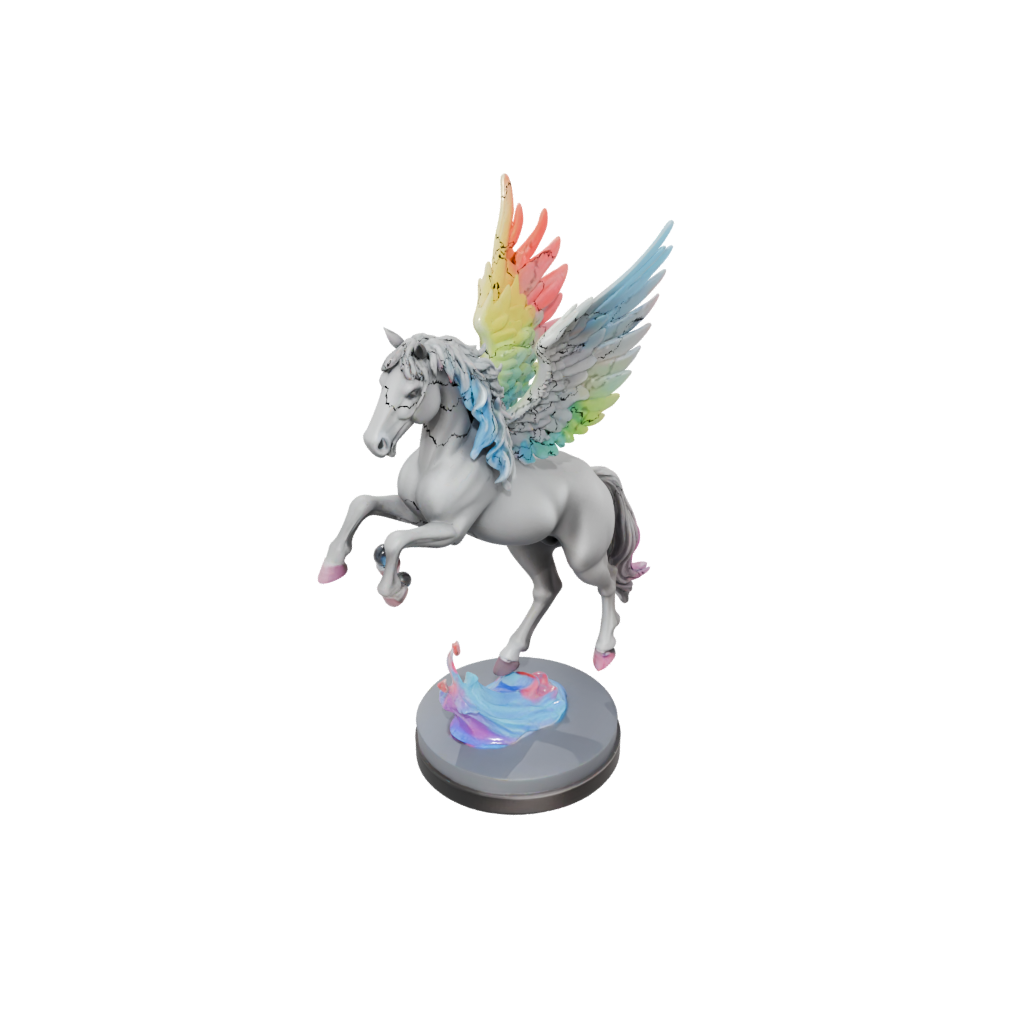 Neon Scene Pegasus Rearing