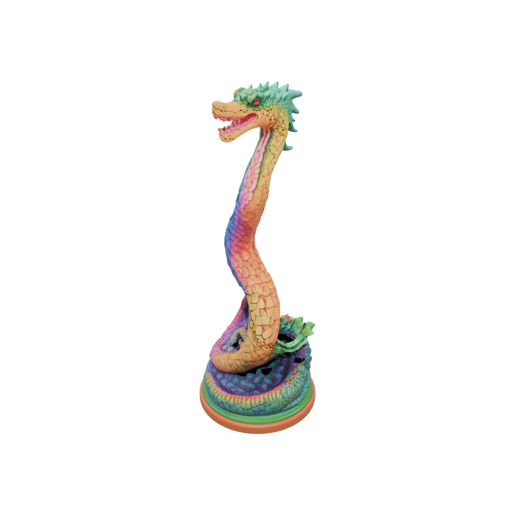 Neon Scene Sea Serpent Coiled Upright