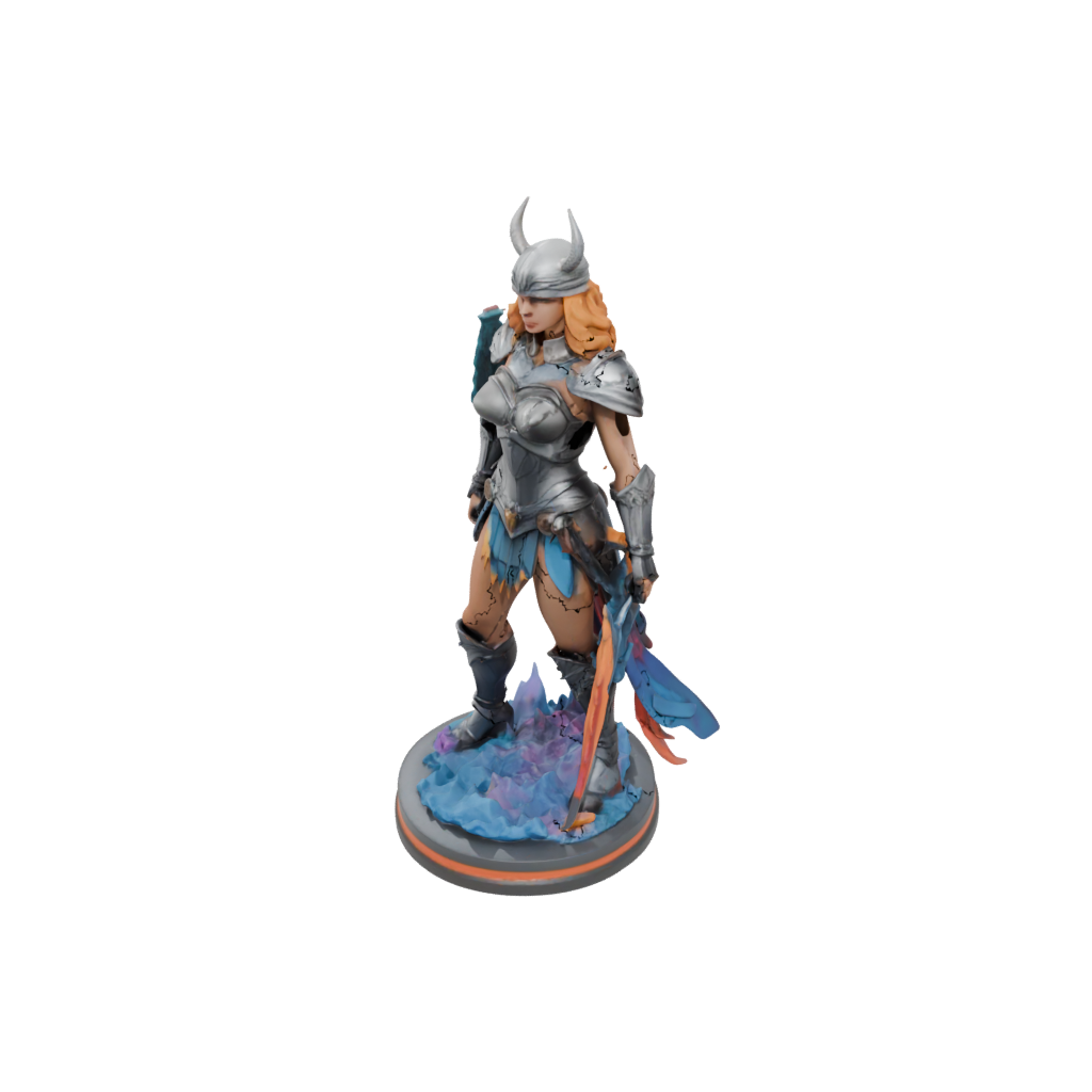 Neon Scene Valkyrie Warrior Figure