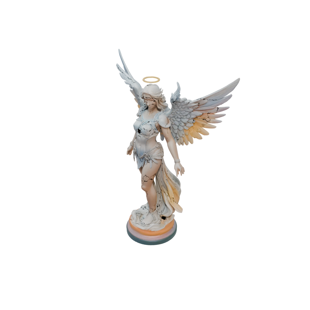Neon Celestial Angel Warrior