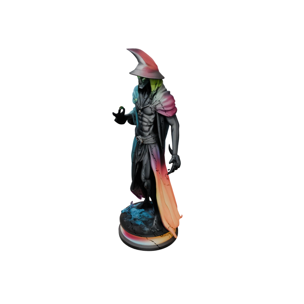 Neon Dark Sorcerer Figurine