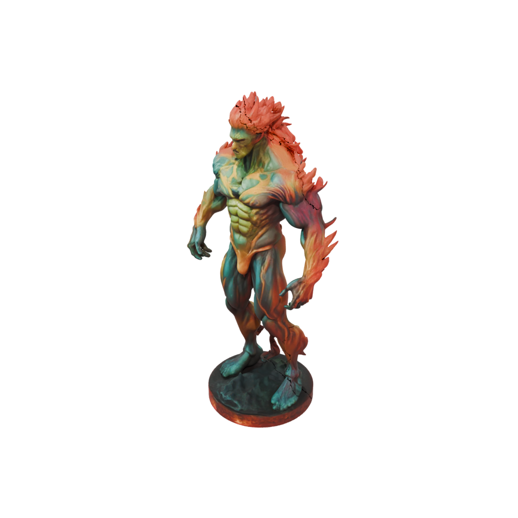 Neon Fire Elemental Titan