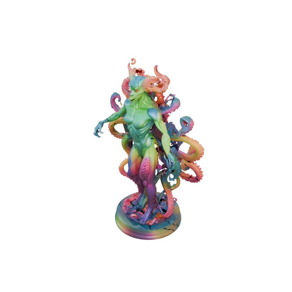 Neon Hydra Multi-Headed