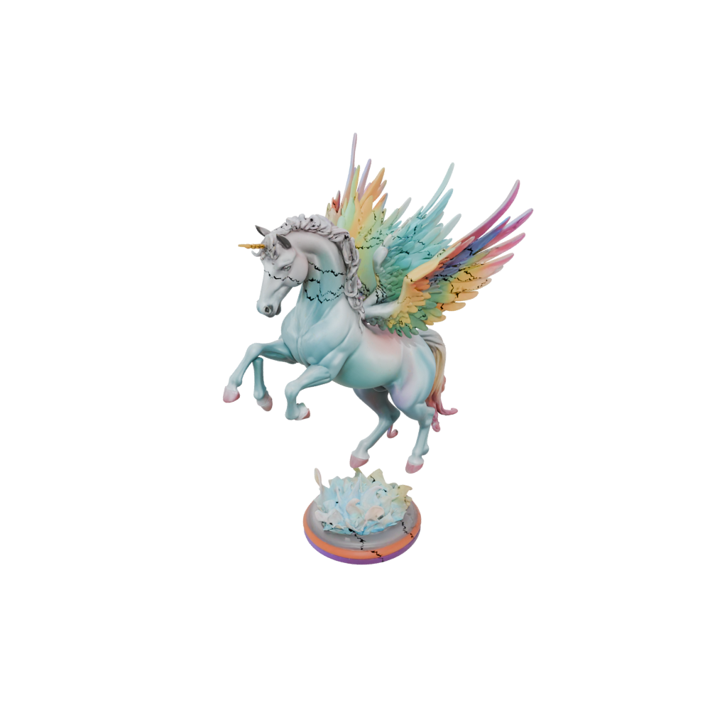 Neon Pegasus Rearing