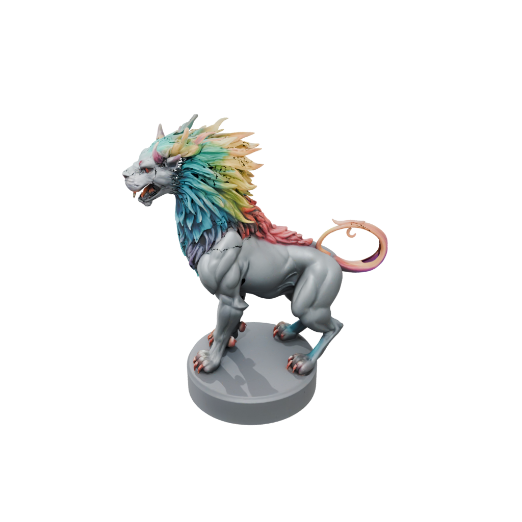 Neon Relief Chimera Beast