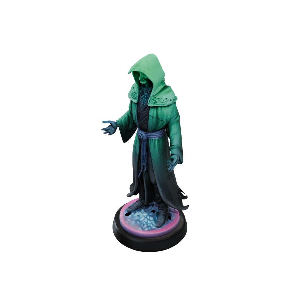 Neon Relief Dark Sorcerer Figurine