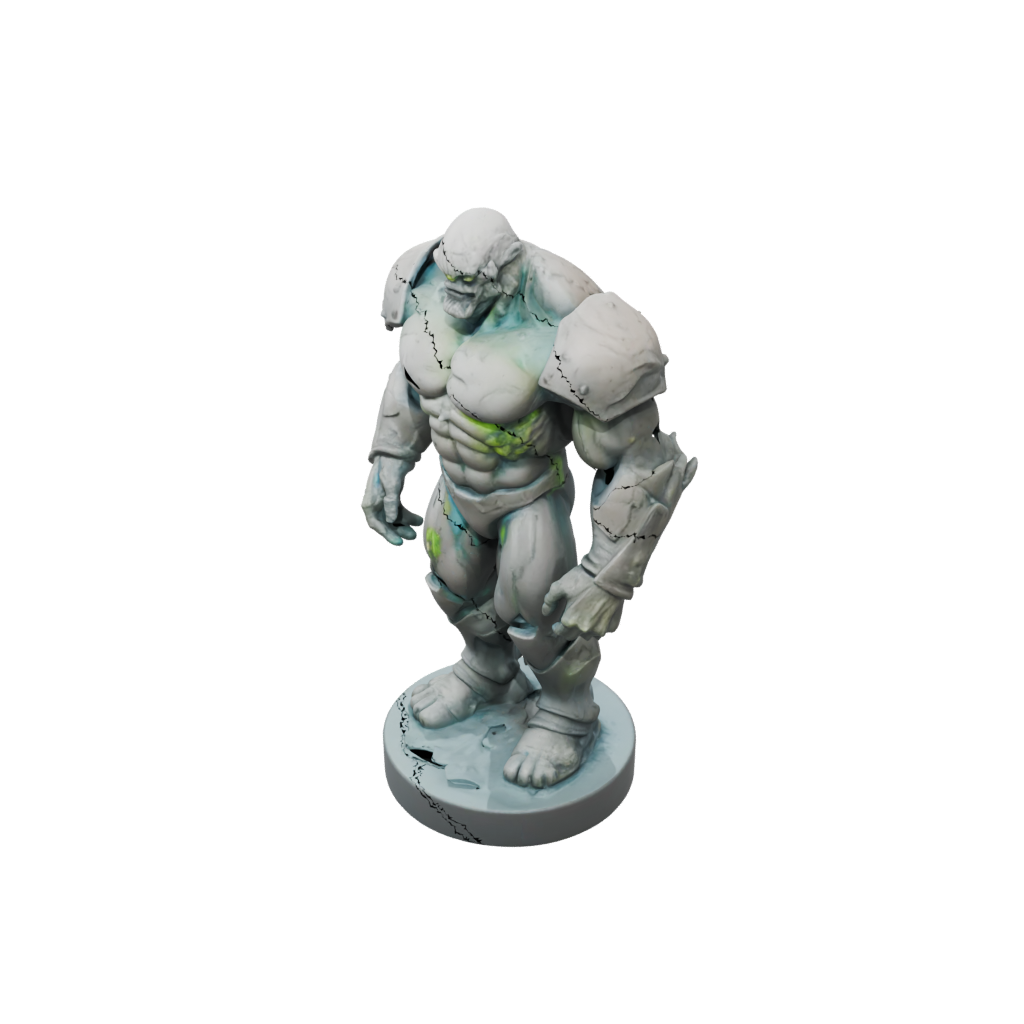Neon Relief Earth Golem Colossus