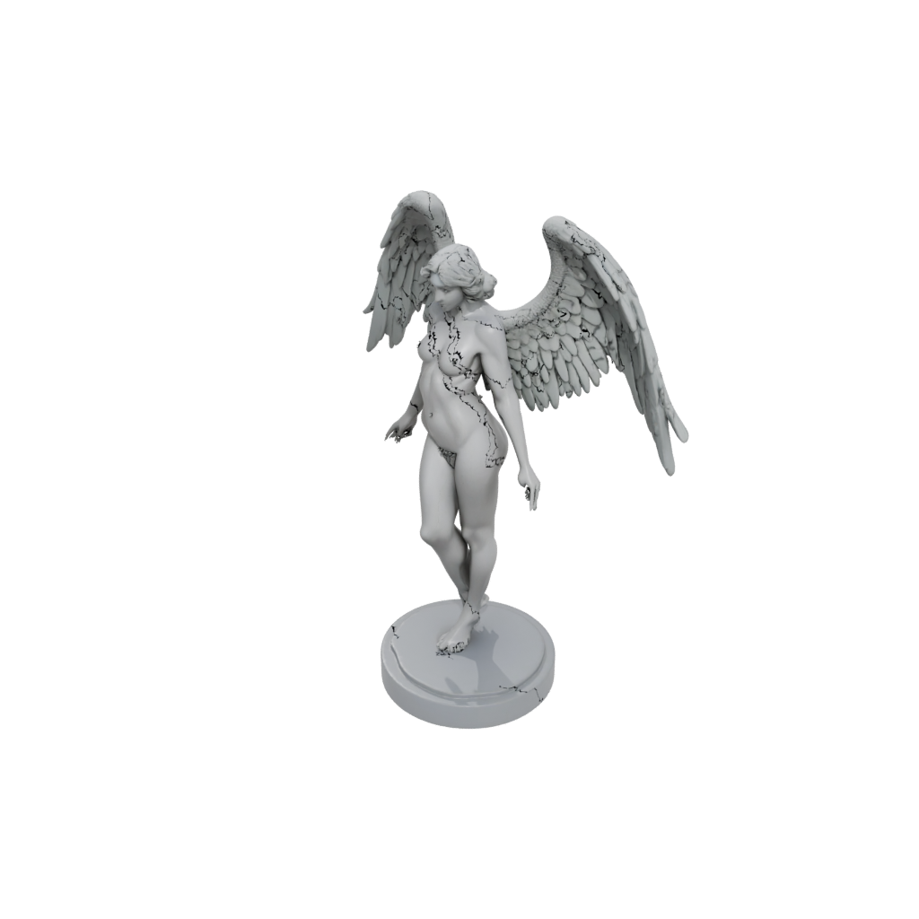 Neon Relief Fallen Angel