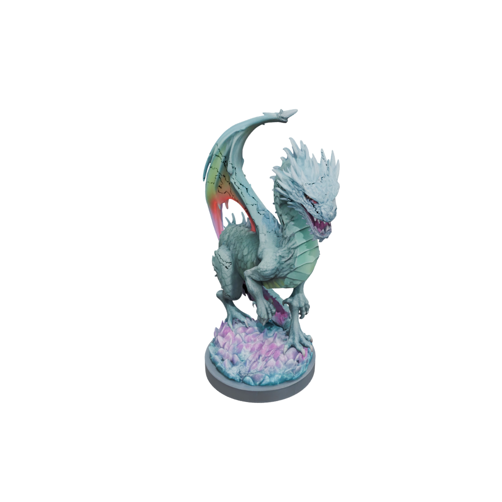 Neon Relief Frost Wyrm
