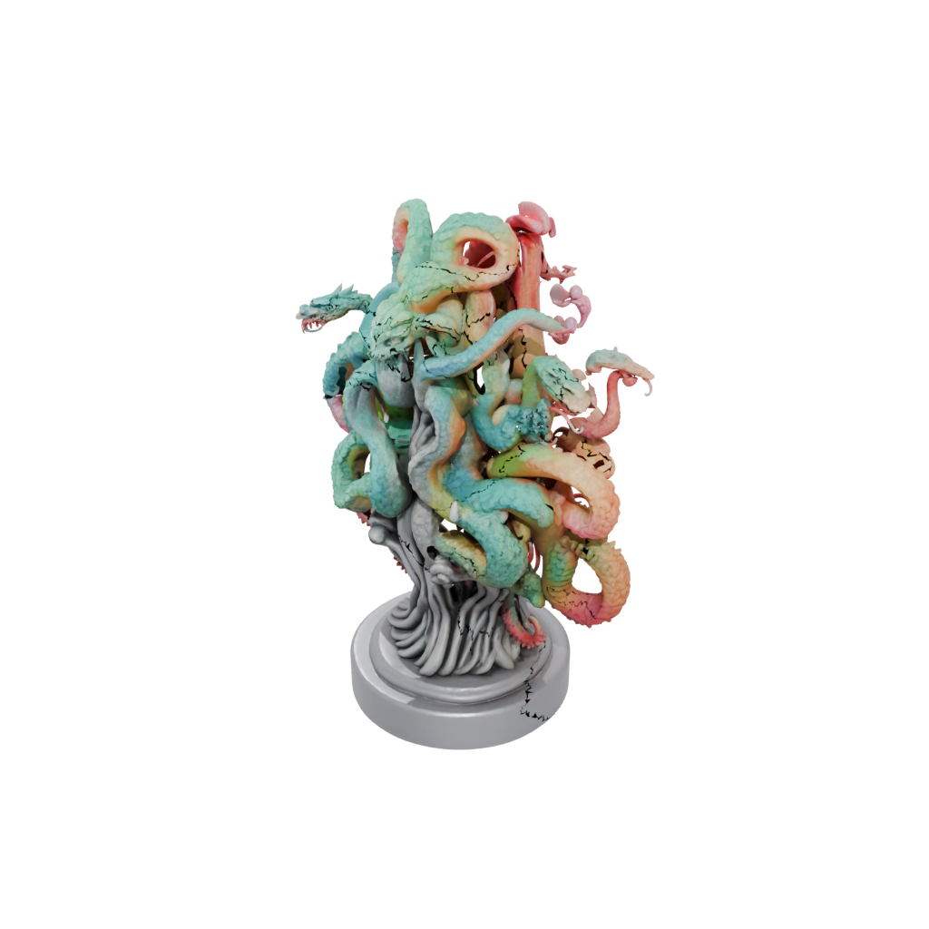 Neon Relief Hydra Multi-Headed