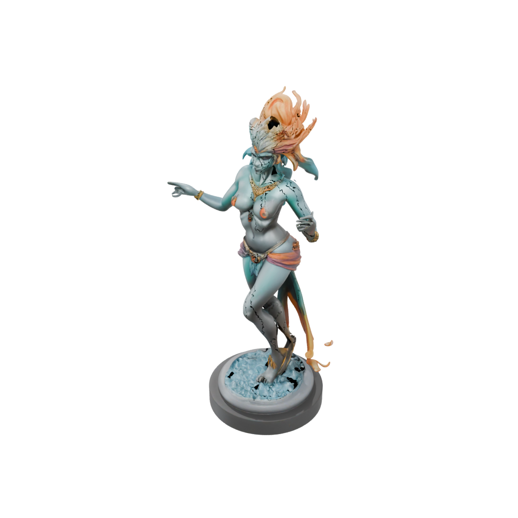 Neon Relief Storm Djinn