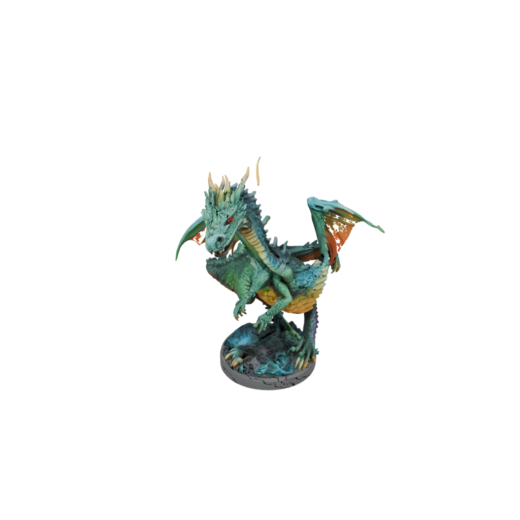 Neon Relief Swamp Dragon