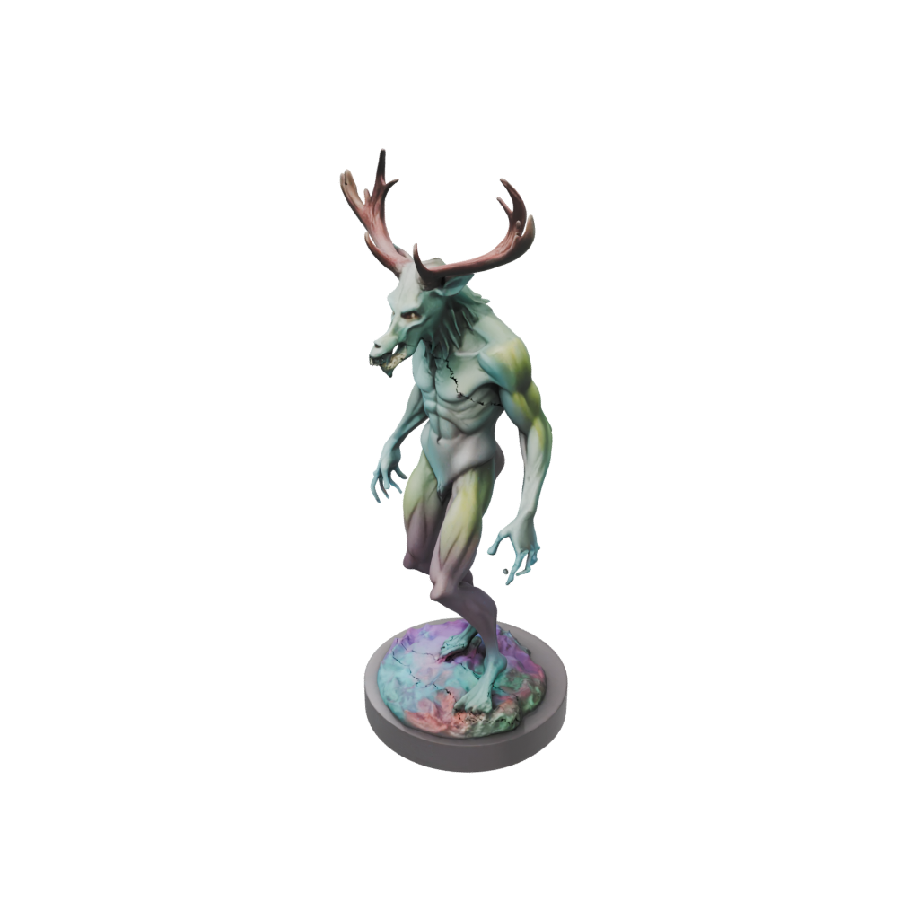 Neon Relief Wendigo