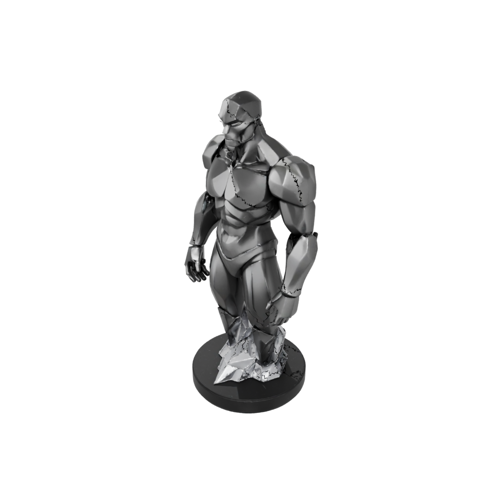 Obsidian Bust Crystal Golem