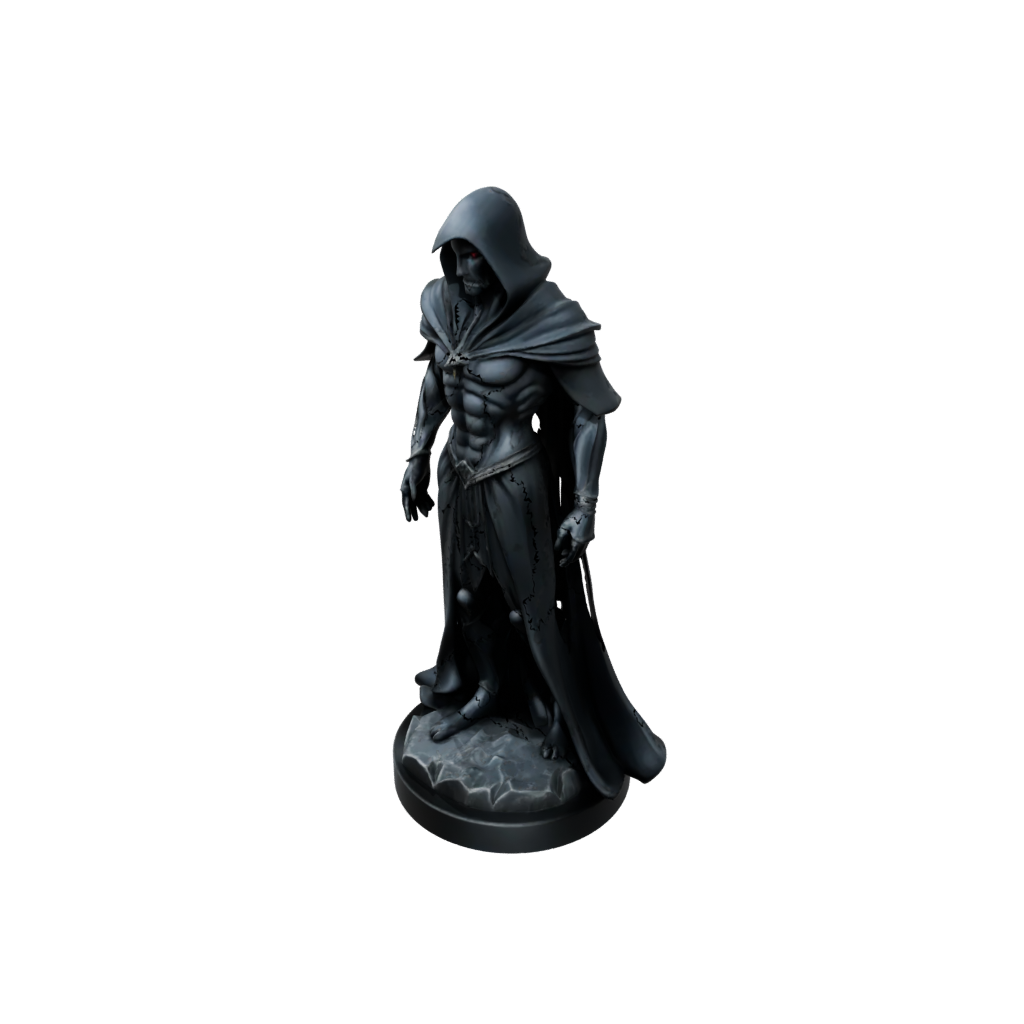 Obsidian Bust Dark Sorcerer Figurine