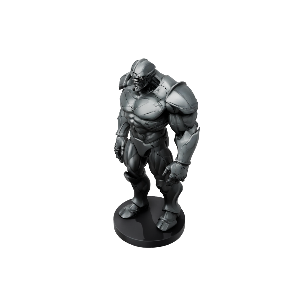 Obsidian Bust Earth Golem Colossus