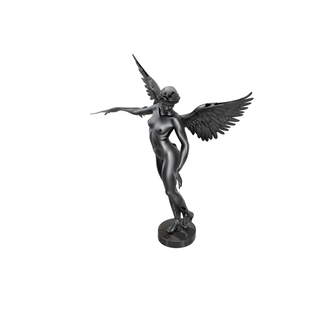 Obsidian Bust Fallen Angel