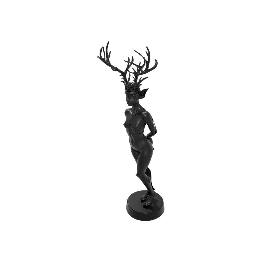 Obsidian Bust Forest Spirit Ent