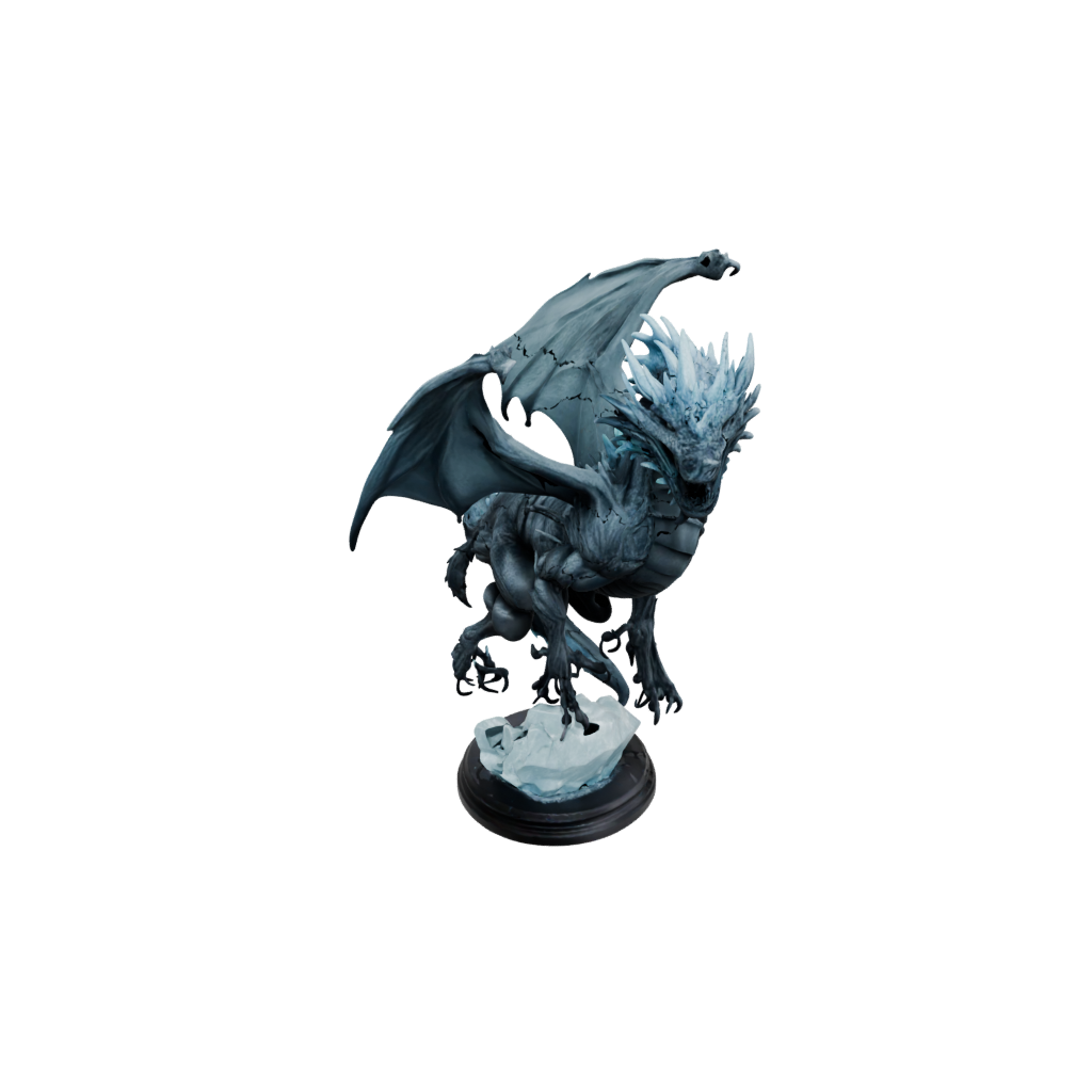 Obsidian Bust Frost Wyrm