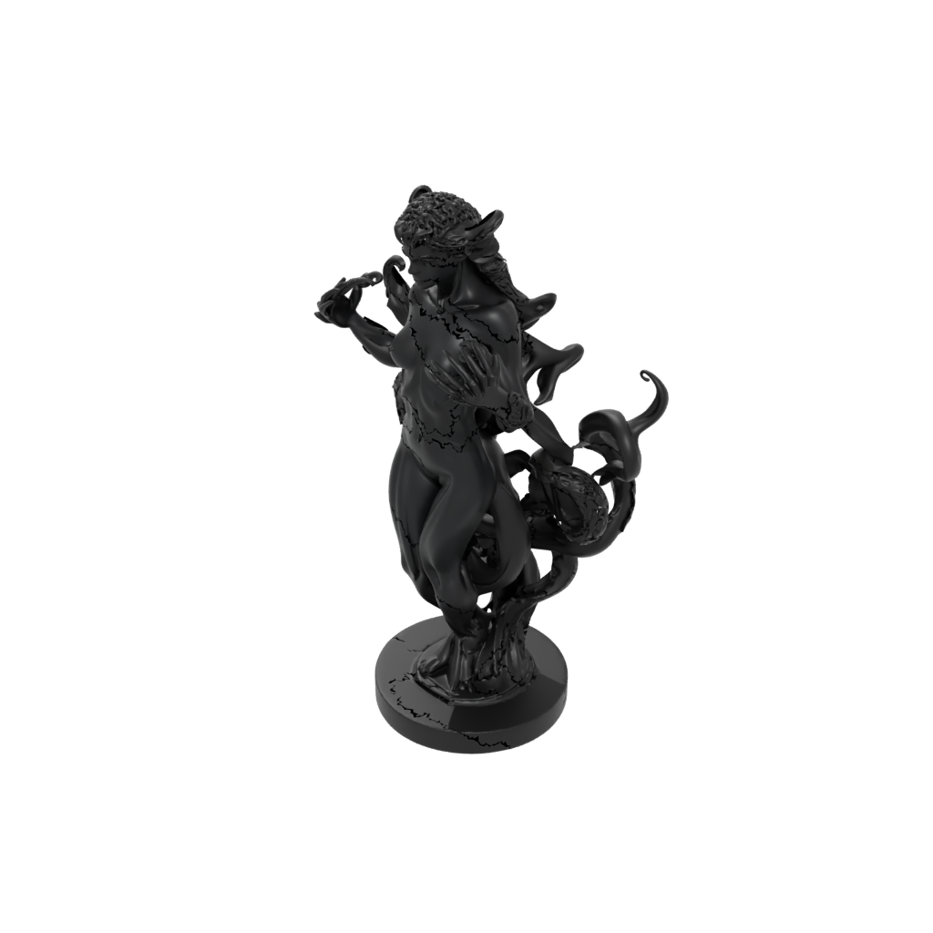 Obsidian Bust Hydra Multi-Headed