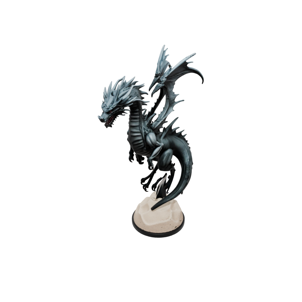 Obsidian Bust Sand Wyrm