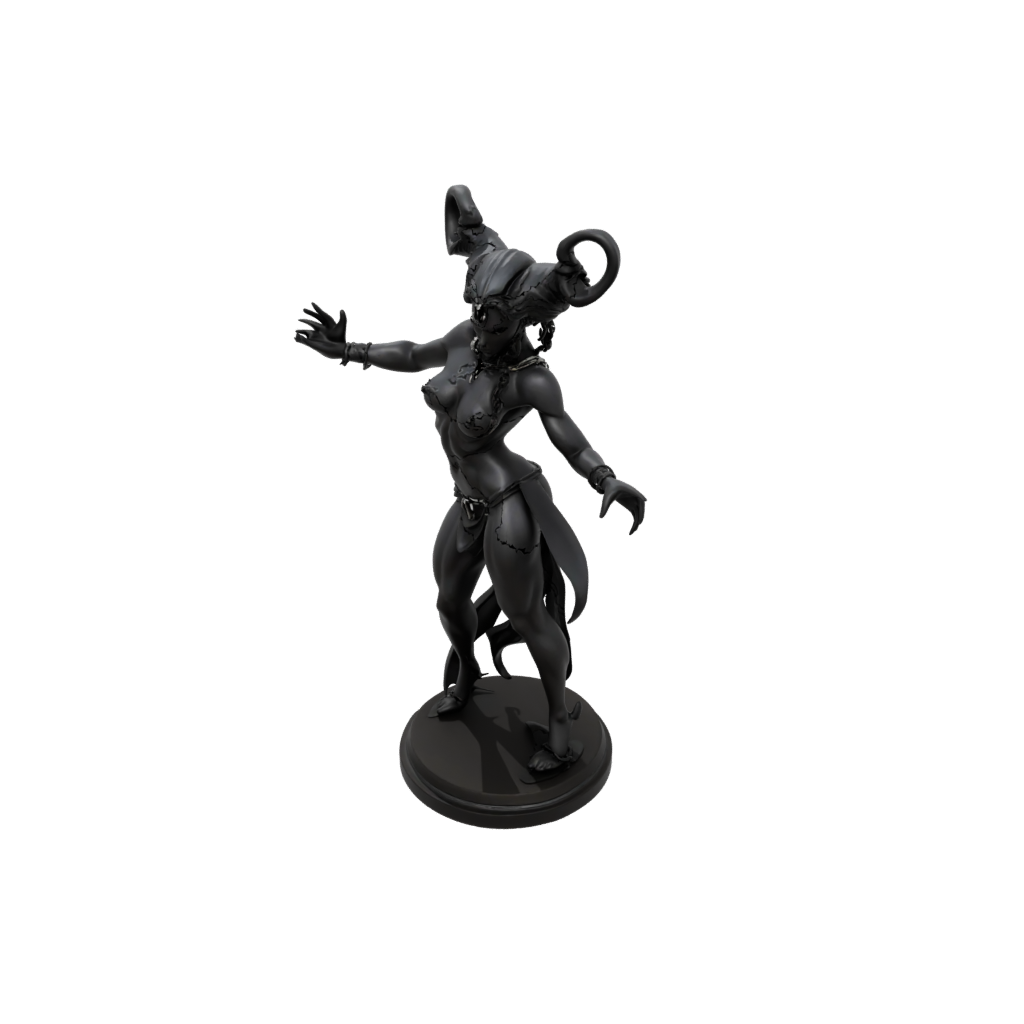 Obsidian Bust Storm Djinn