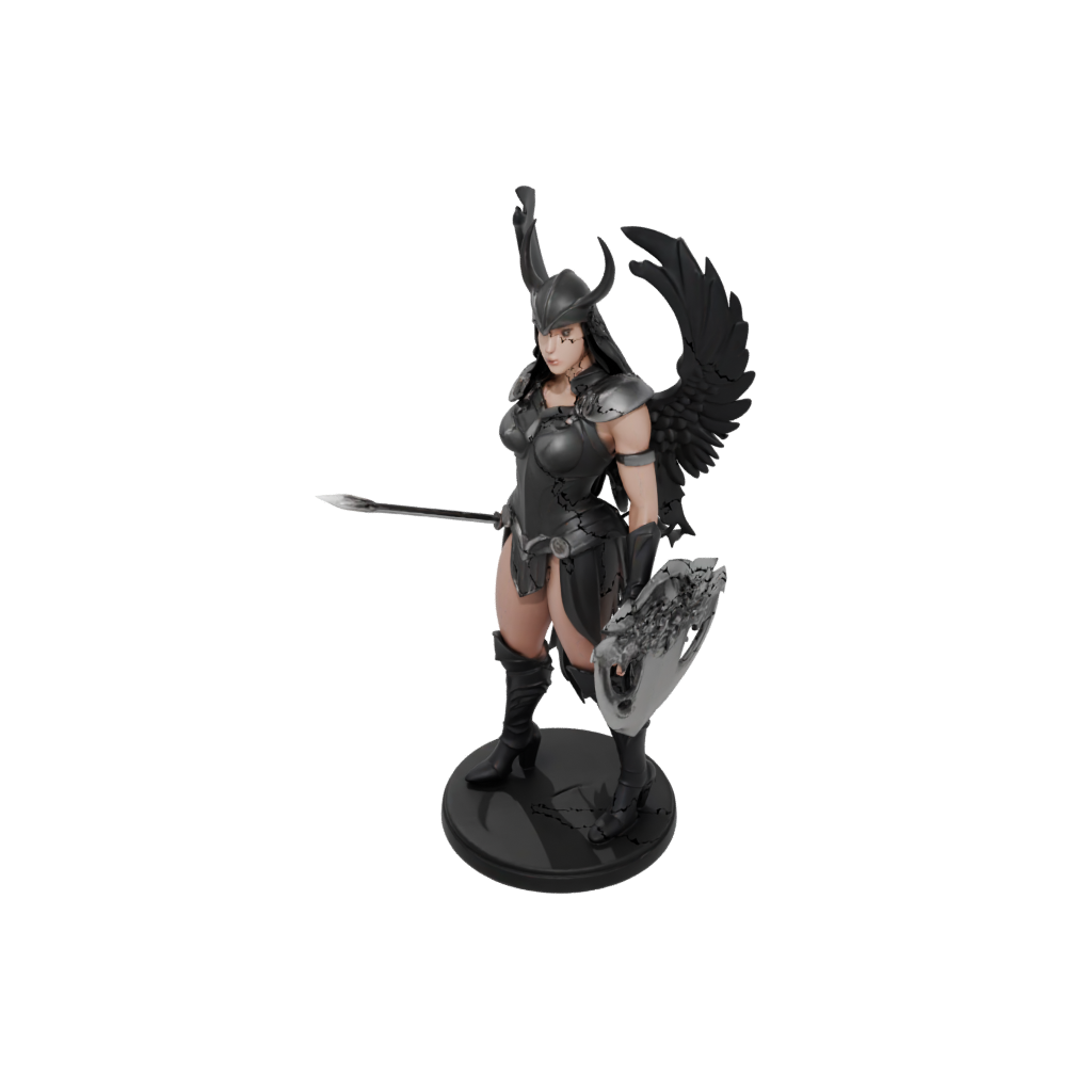 Obsidian Bust Valkyrie Warrior Figure