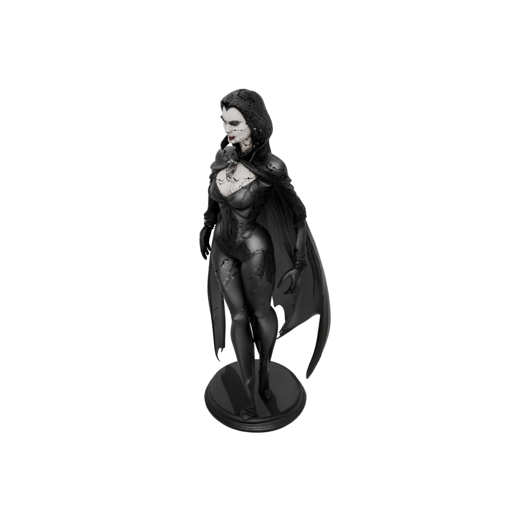 Obsidian Bust Vampire Countess