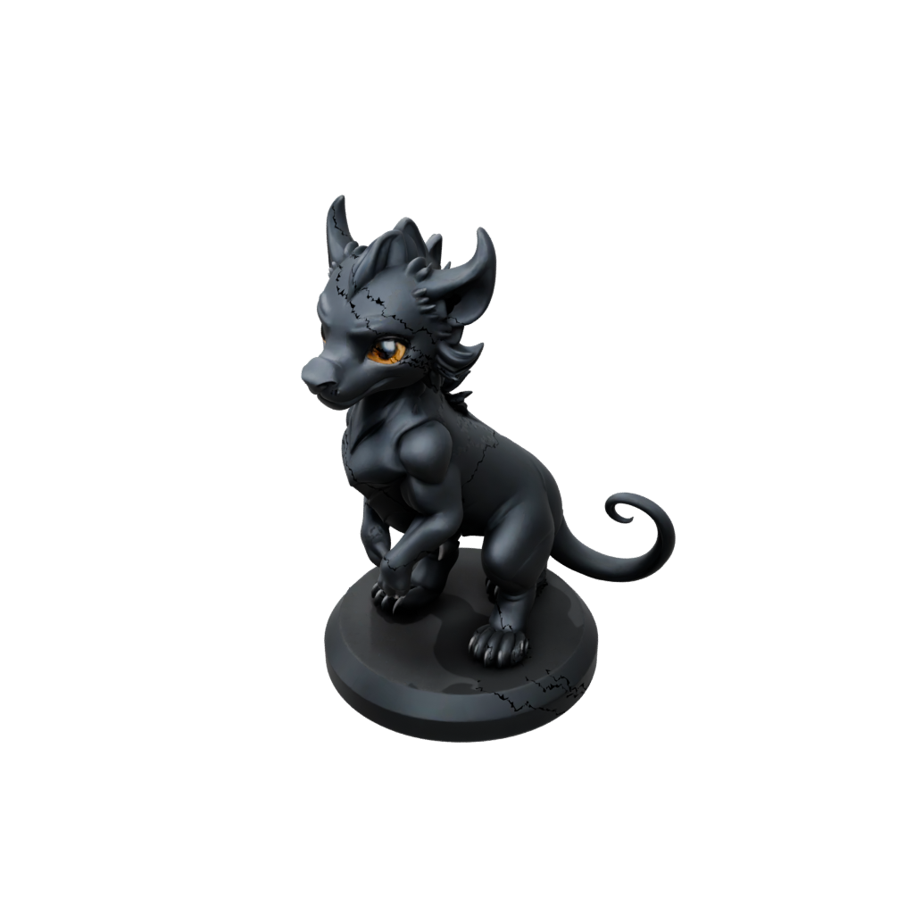 Obsidian Chibi Chimera Beast